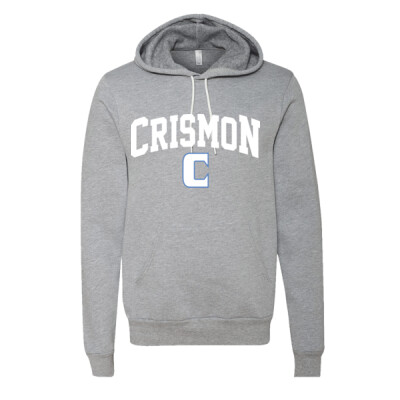 Adult Bella Sponge Fleece Hoodie - Crismon white C Thumbnail