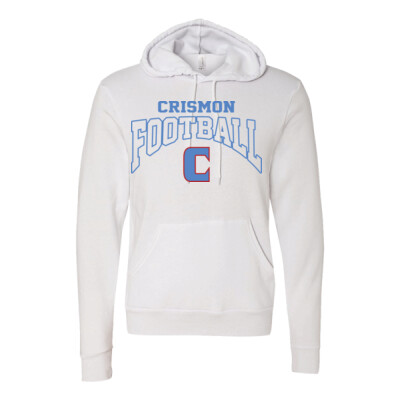 Adult Bella Sponge Fleece Hoodie - Crismon Football Thumbnail