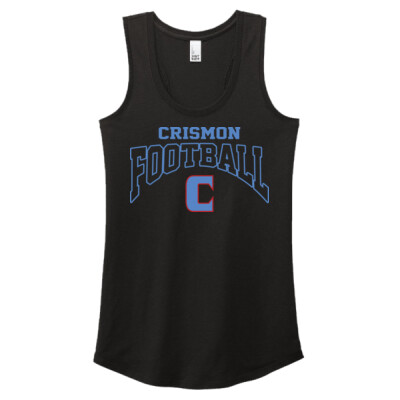 Ladies Triblend Racerback Tank - Crismon Football Thumbnail