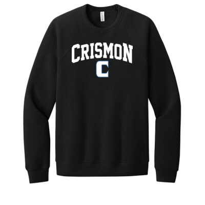 Adult Bella Sponge Fleece Crewneck - Crismon white C Thumbnail