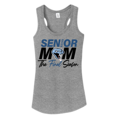 Ladies Triblend Racerback Tank - '27 Senior Mom Final Season Thumbnail