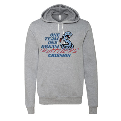 Adult Bella Sponge Fleece Hoodie - One Team One Dream Thumbnail