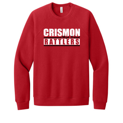 Adult Bella Sponge Fleece Crewneck - Rattlers Thumbnail