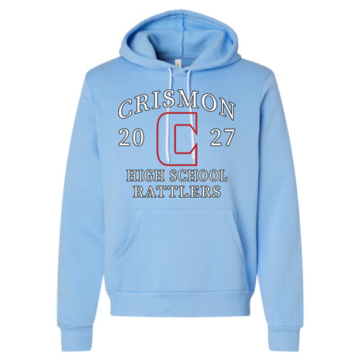 Adult Bella Sponge Fleece Hoodie - 2027 Crismon Thumbnail